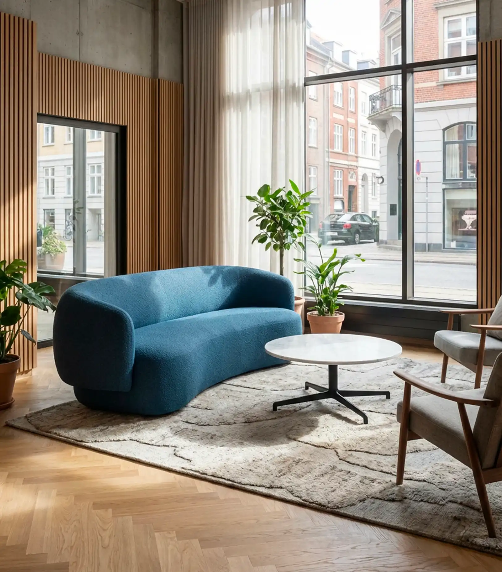 Immagine ambientata di un living.