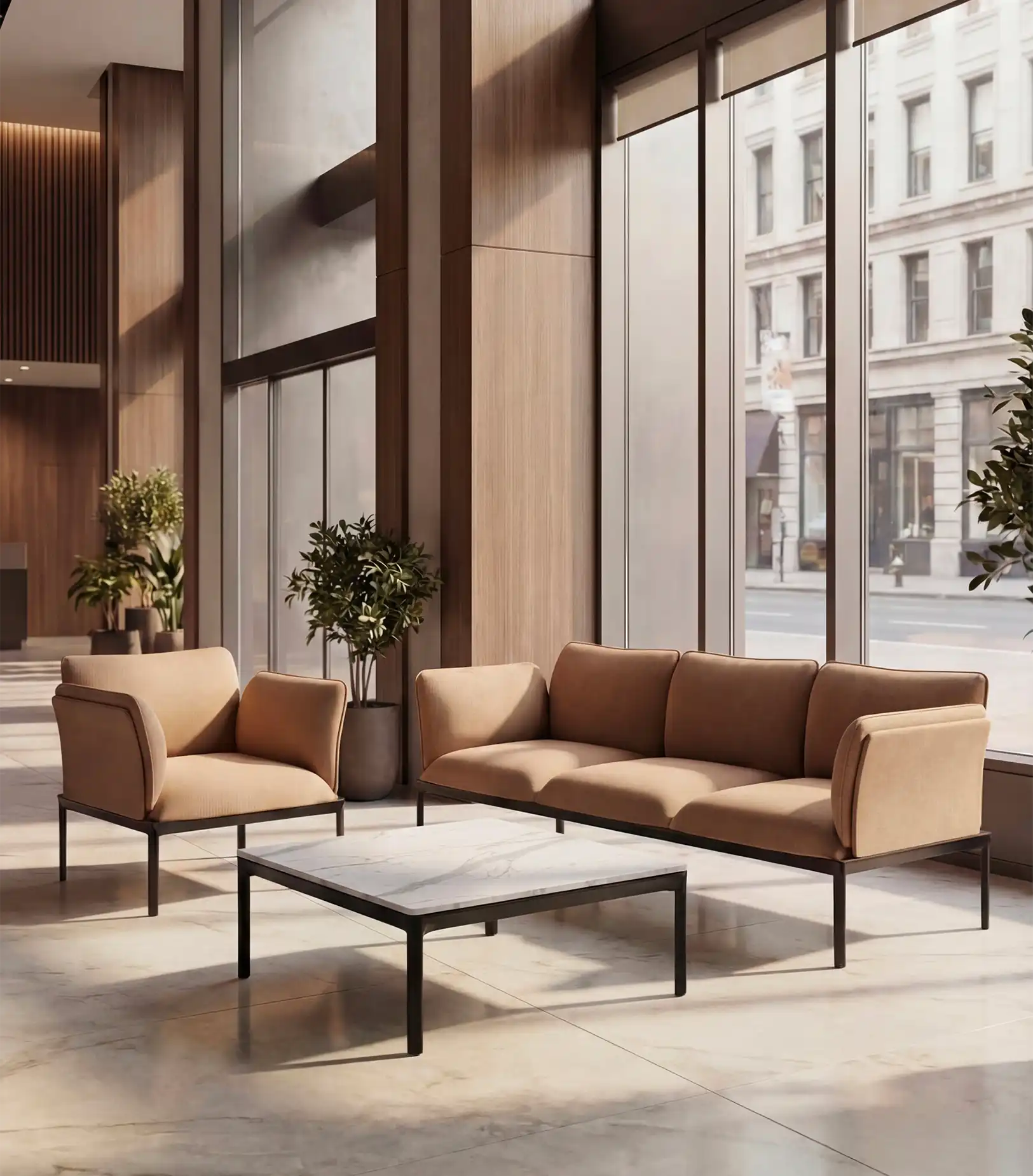 Immagine ambientata di una hall.